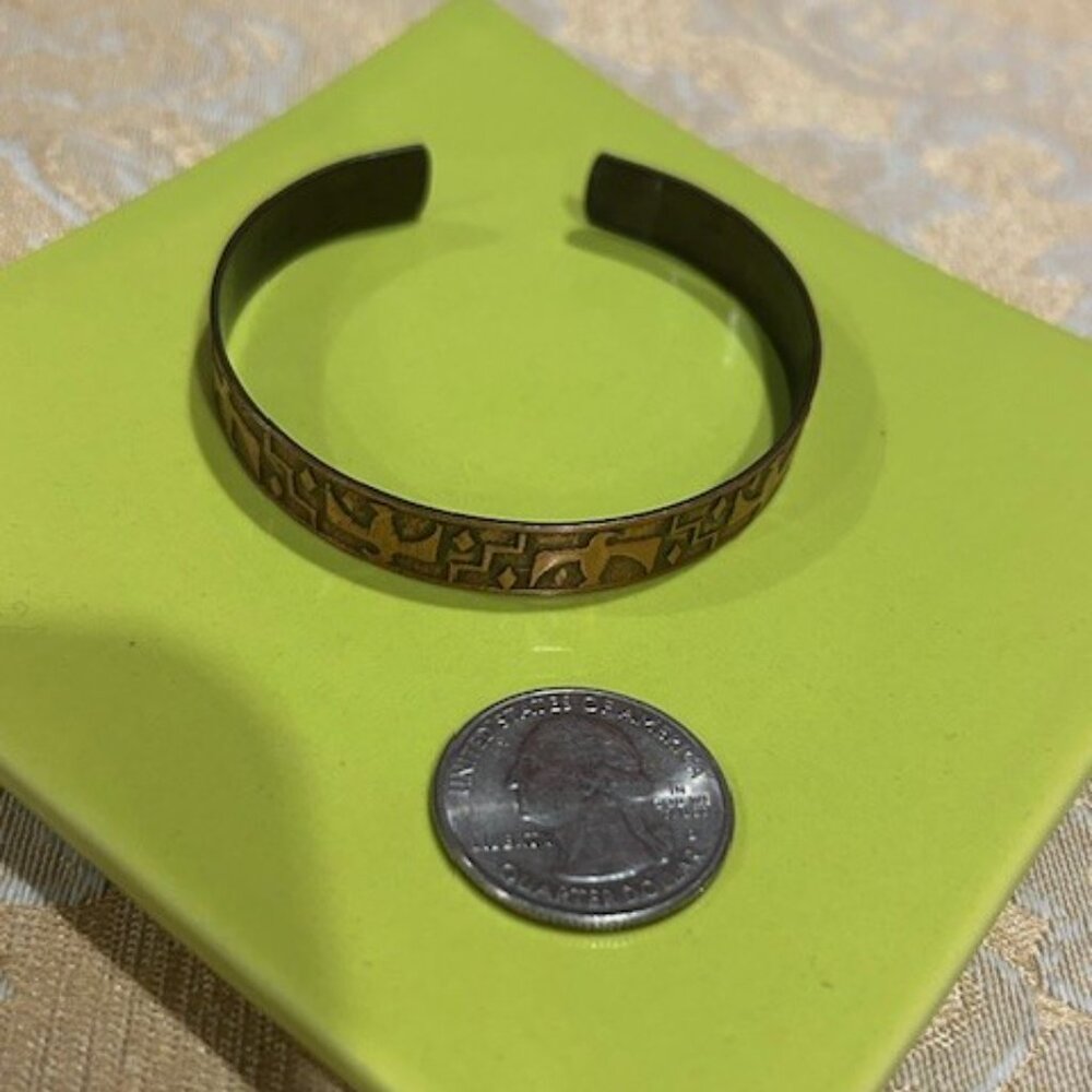 SOLID COPPER Thunderbird Embossed Cuff BRACELET - Picture 9 of 9